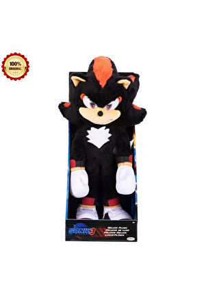 Sonic 3 Lüks Shadow Pelüş Figür 35 cm Shadow Sonic Peluş Sonic Figür Oyuncak Sonic
