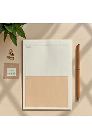 Fark Tanıtım 3’lü Masaüstü Not Kağıdı Seti – Bugün - Yarın | Haftalık Plan | Noktalı Sayfa | 80 Yaprak