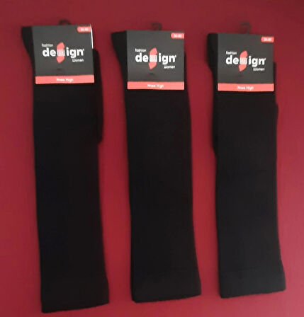 Dizaltı Kız Çocuk Okul Çorabı 3'lü Paket