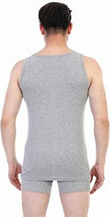  Erkek Ribana Askılı Atlet 2'li Paket Siyah Beden 6 (2XL)