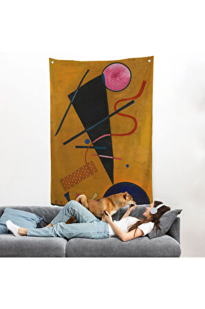 Vasily Kandinsky Beruhrung İletişim Duvar Örtüsü-7487