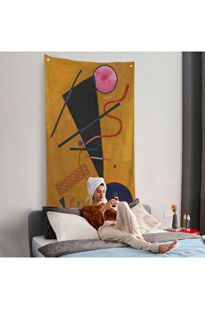 Vasily Kandinsky Beruhrung İletişim Duvar Örtüsü-7487