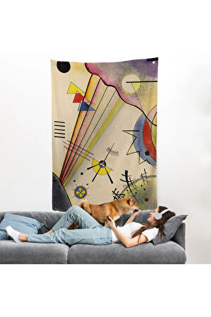 Verbindung Net Bağlantı Duvar Örtüsü Wassily Kandinsky-7488