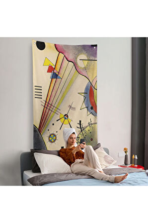 Verbindung Net Bağlantı Duvar Örtüsü Wassily Kandinsky-7488