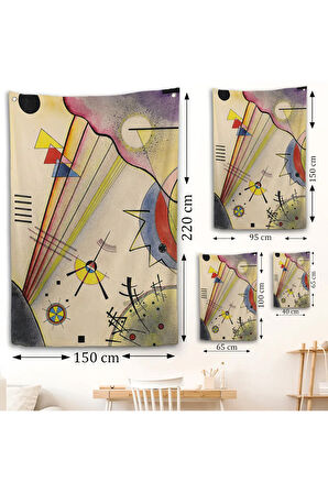 Verbindung Net Bağlantı Duvar Örtüsü Wassily Kandinsky-7488