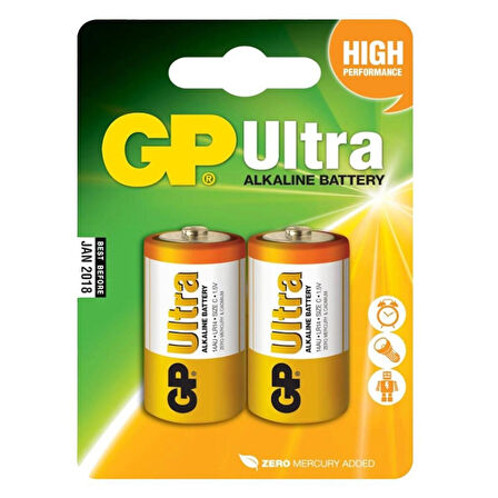 Gp 14AU-2UE2 Ultra Alkalin 2'li C Boy Orta Pil