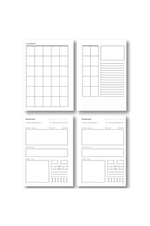 Fit Journal Spor ve Egzersiz Planlayıcı Defter – 4 Aylık Hedef Takipli Günlük | A5 Spiralli