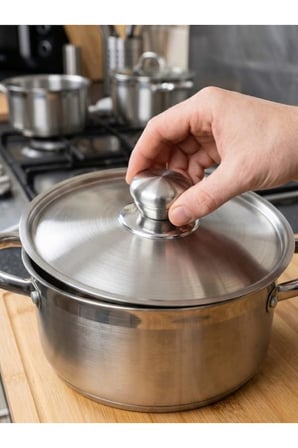Paslanmaz Çelik Tencere Kapak Kulpu – Isıya Dayanıklı Vidalı Tencere kapak kulpu metal kulp