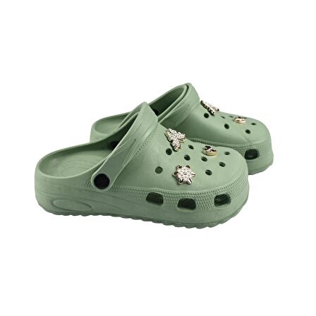 SİA ÇANTA TAŞLI SÜSLÜ KELEBEKLİ HAFİF RAHAT SANDALET CROCS TERLİK