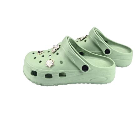 SİA ÇANTA TAŞLI SÜSLÜ KELEBEKLİ HAFİF RAHAT SANDALET CROCS TERLİK