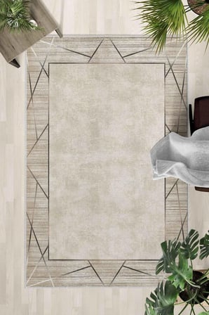 Kaymaz Taban Yıkanabilir Halı – Mutfak, Salon, Yatak Odası için Modern Dijital Baskı Halı (SLNHAL101