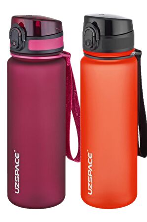 Uzspace 2'li Tritan Matara Seti 500 ml 14 Farklı Renk Seçeneği FiftyFifty