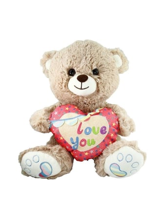 Vardem Oyuncak PJH2324  Peluş Kalpli Ayı Love You 30 cm -Vardem