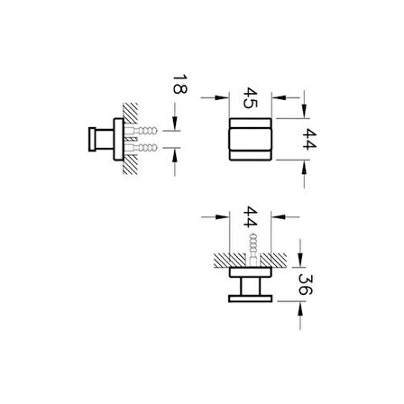 VitrA Projekta A44174 Tekli Askı