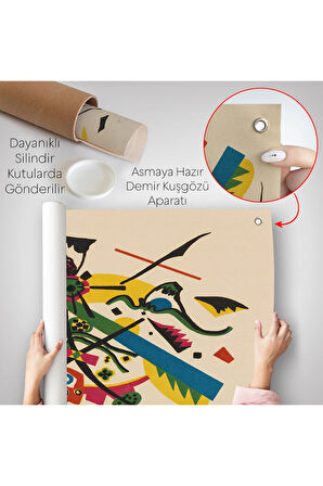 Wassily Kandinsky - Küçük Dünyalar Duvar Örtüsü - Small Worlds-7495