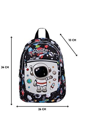 Anaokulu Sırt Çantası Unisex Okul Çantası Astronot Desen Model Ortopedik Su Geçirmez 3 4 5 6 7 Yaş