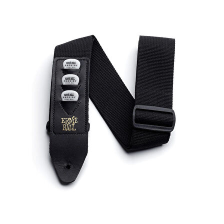 Ernie Ball Pickholder Strap P04039 - Black Gitar Askısı