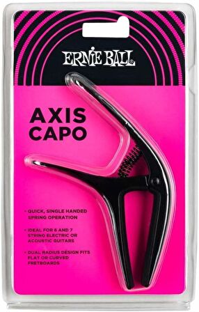 Ernie Ball Axis Dual Radius Capo P09600 - Black Kapo