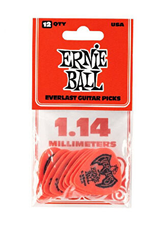 ERNIE BALL P09194 Everlast  Kırmızı 1.14 mm 12li Paket Pena