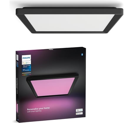 Philips Hue Tento WCA Siyah Slim Kare Tavan Paneli 40 x 40 cm