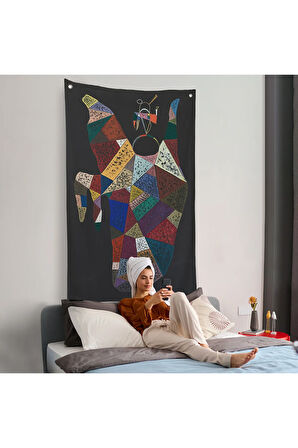 Wassily Kandinsky - İdam Edilen Ohne Titel Duvar Örtüsü-7497