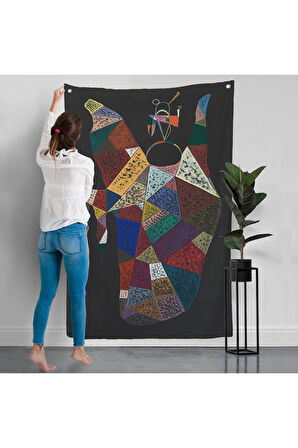 Wassily Kandinsky - İdam Edilen Ohne Titel Duvar Örtüsü-7497