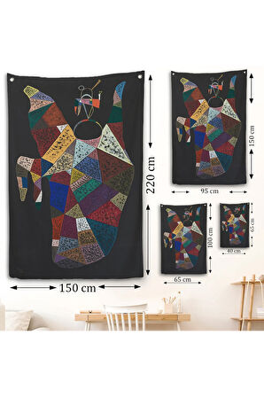 Wassily Kandinsky - İdam Edilen Ohne Titel Duvar Örtüsü-7497