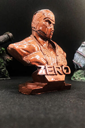 Mortal Kombat Sub-zero Büst 10cm - Bakır