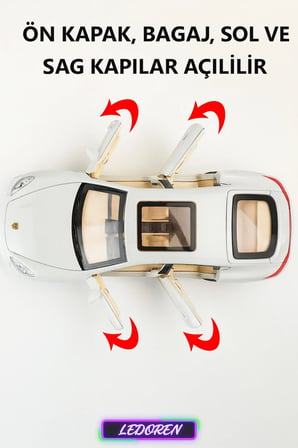 Beyaz Renkli Porsche Panamera 1/24 Diecast Koleksiyon Maket Model Araba CHE ZHİ