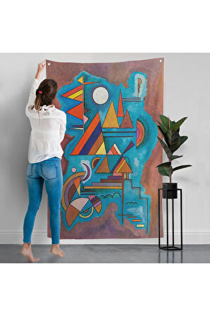 Wassily Kandinsky - Ayakta Duran Duvar Örtüsü - Standing-7498