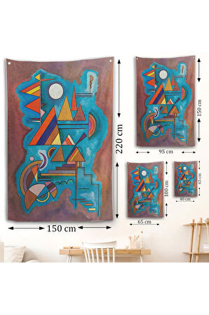 Wassily Kandinsky - Ayakta Duran Duvar Örtüsü - Standing-7498