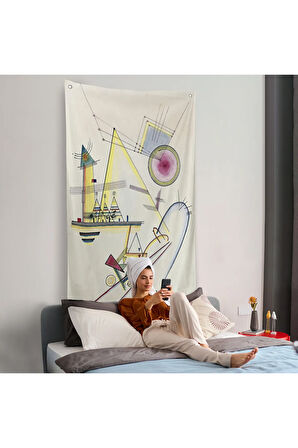 Wassily Kandinsky - Hassas Ruh Duvar Örtüsü-7499