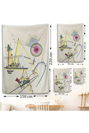 Wassily Kandinsky - Hassas Ruh Duvar Örtüsü-7499