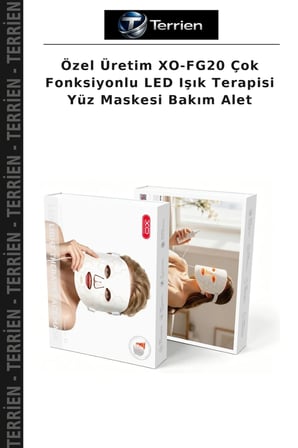 Özel Üretim XO-FG20 Çok Fonksiyonlu LED Işık Terapisi Yüz Maskesi Bakım Alet