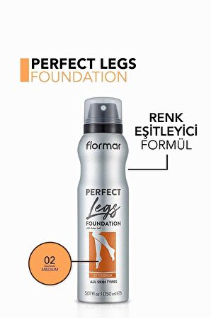 Flormar Ton Eşitleyici Bacak Fondöteni (sıcak Alt Ton) - Perfect Legs Foundation -002 Medium -8690604200689