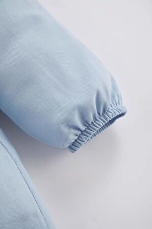 DeFacto Kız Bebek Uzun Kollu Twill Basic Elbise B7735A524SPBE789