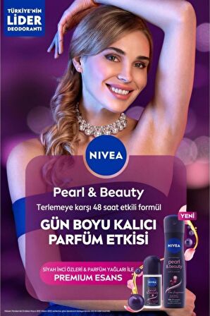 Nivea Kadın Sprey Deodorant Pearl&beauty Fine Fragrances,48 Saat Anti-perspirant Koruma,150mlx5