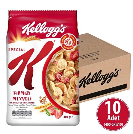 Special K Kırmızı Meyveli Kahvaltılık Tam Buğday Ve Pirinç Gevreği 400 Gr x 10 Adet