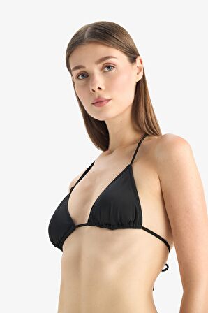 DeFacto Regular Fit Üçgen Bikini Üstü-Fall in Love T3666AZ25SMBK81