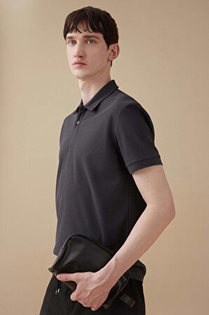 DeFacto Modern Fit Polo Yaka Basic Düz Dokulu Kısa Kollu Tişört B6374AX24SPAR192