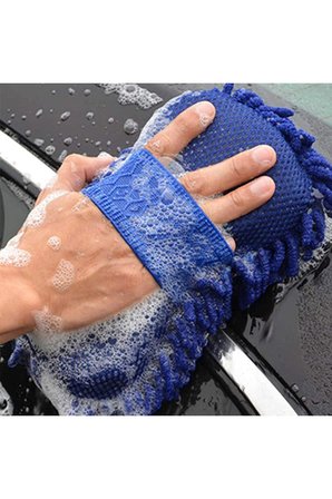 El Geçmeli makarnalı Mikrofiber Araç Yıkama Pedi Oto Temizlik Süngeri Çizmez Araç Temizleme Bezi