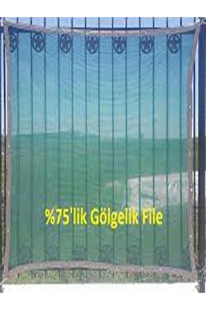 %75 Gölgelik File Gölgeleme Filesi Branda Bahçe Çit Örtüsü Arı Tülü En 1 M Boy 10 M