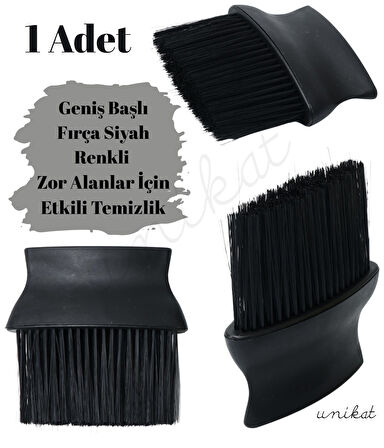 Geniş Başlı Fırça Siyah Renkli Zor Alanlar İçin Etkili Temizlik Toz Alma