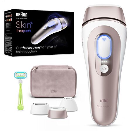Braun IPL Skin i·expert, Evde Tüy Alma, Ücretsiz Uygulama, Çanta, Gillette Venus, 3 Başlık, PL7253