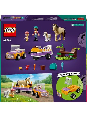 Lego Oyuncak Friends At ve Midilli Römorku 42634 - 4 Yaş ve Üzeri Çocuklar için Liann ve Zoya Minifigürü İçeren Yaratıcı Oyuncak Yapım Seti (105 Parça)