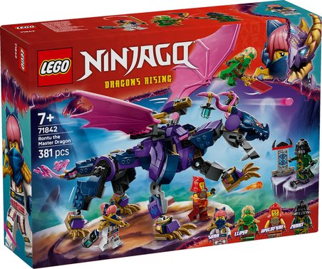 Lego Oyuncak NINJAGO Usta Ejderha Rontu 7 Yaş ve Üzeri Çocuklar için 4 Minifigür İçeren Yaratıcı Oyuncak Yapım Seti 381 Parça 71842