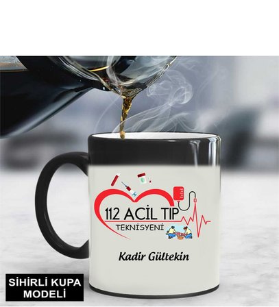 112 Acil Tıp Teknisyeni Kupa Bardağı Sihirli