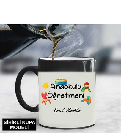 Ana Okulu Öğretmeni Kupa Bardağı Sihirli