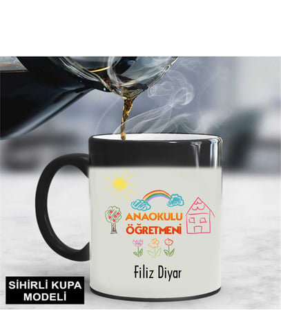 Ana Okulu Öğretmeni Kupa Bardağı Sihirli