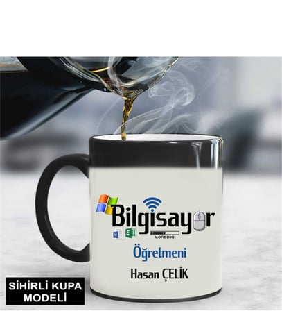 Bilgisayar Öğretmeni Kupa Bardağı Sihirli